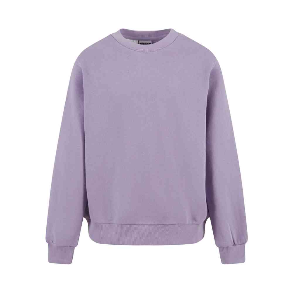 Urban Classics - Oversized Light Terry Crewneck Sweatshirt Kinder - Lila